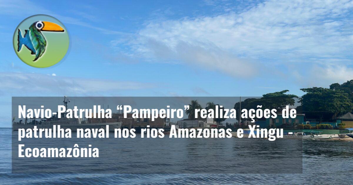 Navio-Patrulha “Pampeiro” realiza ações de patrulha naval nos rios Amazonas e Xingu